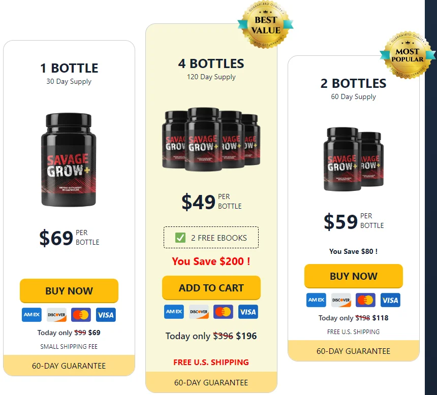 Savage Grow Plus Official Website